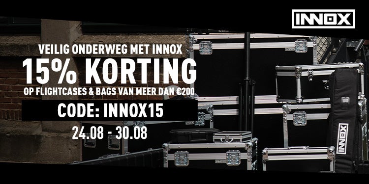 15% korting op Innox flightcases & bags
